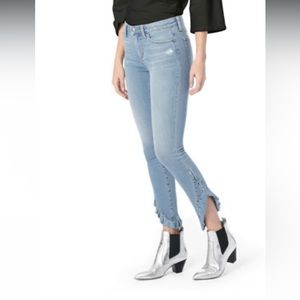 Joes Jeans size 27 - The Icon mid rise skinny ankle w/ ruffle hem